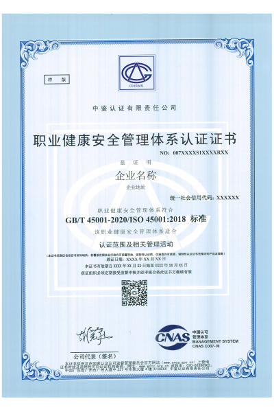 职业健康安全管理体系